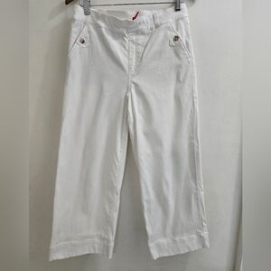 SPANX White Crop Twill Pants